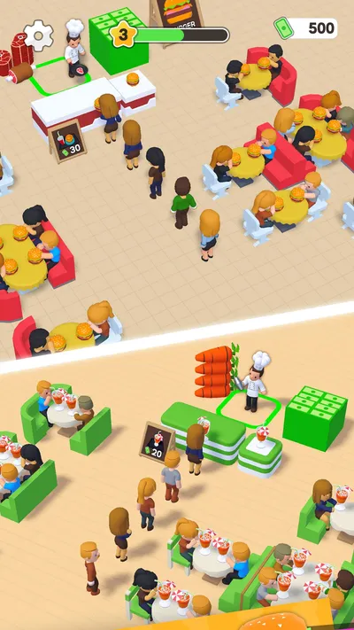 My Food Street gameplay: busy restaurants